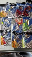 JSM 10 unids/lote Señuelos de Pesca tipo cuchara spinner cebo para Lucio pesca wobbler metal cebos spinnerbait isca artificial señuelo duro
