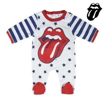 

Baby's Long-sleeved Romper Suit The Rolling Stones White