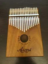 Bag Book Tune-Hammer Gecko Kalimba Thumb Instruction Koa Musical-Gift Aiersi 17-Keys
