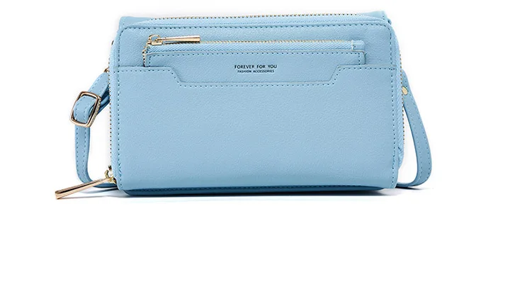 Сумки-мессенджеры через плечо женские сумки через плечо phonebag Sling Lady girl из искусственной кожи Модный кошелек дизайн черного цвета