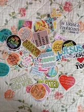 Pegatinas de refranes religiosos para motocicleta, pegatinas para Skateboard, Maleta, congelador, grafiti, equipaje, DIY, geniales, 10/30/50 Uds.