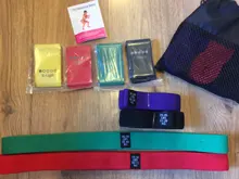 Juego de bandas de resistencia para Yoga, 5 colores, gomas para entrenamiento de cadera y muslo, cintas elásticas para Fitness, entrenamiento en gimnasio