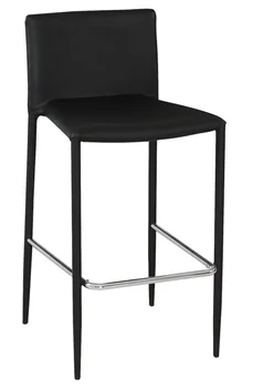 

Stool ANNA, stackable, similpiel Black