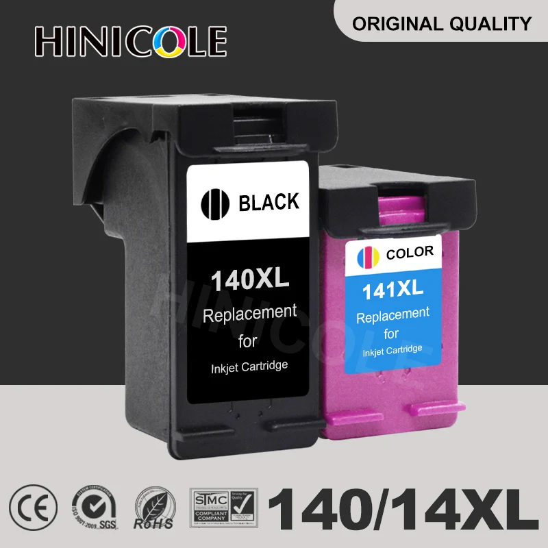 HINICOLE Replacement for hp140XL 141XL Ink Cartridge, For HP 140 141, HP140 Photosmart C4583 C4283 C4483 C5283 Printer, printer supplies,ink cartridge,inkjet ink cartridge