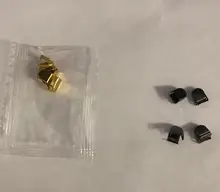 4 uds/1 set de Metal de los cordones de los zapatos consejos cabeza atar cordones de Metal de bloqueo DIY Kits para Zapatillas de plata oro negro encaje Metal hebilla