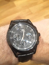 Relojes de lujo de cuarzo de los hombres relojes correa de cuero impermeable 30M de los hombres de moda gratis reloj con envío para hombres reloj con encendedor