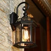 Outdoor Vintage Wall Lamp E27 Bulb Sconce Light Fixtures Retro LED Wall Lamp Porch House Home Yard Garden Lighting Black Bronze 4