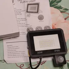 Flood-Light Led-Reflector Motion-Sensor Exterior Ip65 Waterproof 100W 220V 50W 30W 