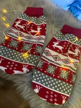 Pet Cat Reindeer Sweater Winter Warm Cat Clothes for Cats Kedi Outfit katten Clothing