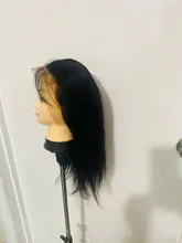 Hueso recto frente de encaje pelucas de cabello humano 8-30 pulgadas brasileño recto pelo humano del cierre del cordón pelucas para mujeres HD peluca Frontal de encaje