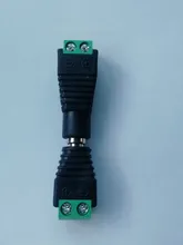 5 Juegos de 10 Uds. De cámaras, 2,1mm x 5,5mm, adaptador de enchufe hembra y macho, toma de corriente continua, color verde