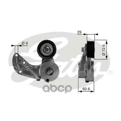 Belt tensioner Timing Vw Touareg 3.2 Gates T38317 Gates. T38317