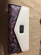 Bolso de moda sobre las mujeres cartera Color 3 veces flores de impresión de la PU billetera de cuero largo damas embrague monedero teléfono monedero
