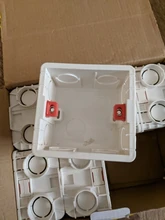 Mounting-Lining-Box Socket Cassette Wall-Switch Wallpad White-Wall for 86--86mm Universal