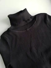 Sweater Dresses Turtleneck Bottoming Long-Sleeve Slim Bodycon Autumn Winter Women Lady