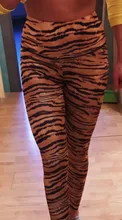 Women Leggings Fitness-Pants Tiger-Pattern Push-Up High-Waist INITIALDREAM Gym New