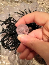 Solar-Light Garlands Crystal-Ball Outdoor-Decoration Christmas-Party for 8-Modes 12m/led