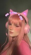 Lolita peluca Rosa peluca rubia peluca larga de Streight pelo con flequillo Natural pelucas para mujeres Cosplay del pelo peluca