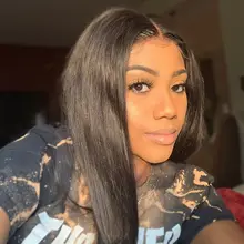 Hueso recto frente de encaje pelucas de cabello humano transparente peluca Frontal de encaje T parte Remy brasileño recto peluca con malla Frontal 28 30 pulgadas