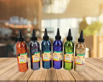 

Starplast Glue liquid 200ml, with glitter, Multiforma, Multicolored, Ideal for making kids crafts, to decorate