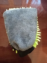 Guantes de chenilla de microfibra impermeables para lavado de coche, manopla gruesa para limpieza de coche, cepillo para detalles, guante de doble cara para cuidado automático