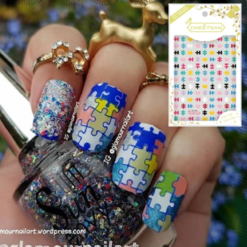 TSC series Tsc-179 пазл дизайн наклейка бренд cheetsan шаблон сделай сам украшения для ногтей