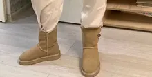Natural-Fur Shoes Snow-Boots Australia Womens Real-Leather Brand Winter Classic Warm