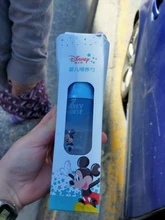 Disney-cuchara para pasta de arroz para bebé, botella de leche de silicona suave, suplemento de alimentos para bebés, artefacto para apretar, cuchara para arroz y fideos