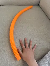 Juguetes de tubos de plástico para aliviar la tensión de descompresión, juguetes sensoriales coloridos para niños, regalos para el desarrollo temprano