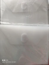10 unids/set de plástico transparente sobres pequeños con gancho y bucle de 5x7 pulgadas táctica sobre para receta/cheque/tarjetas/fotos/muere y sello