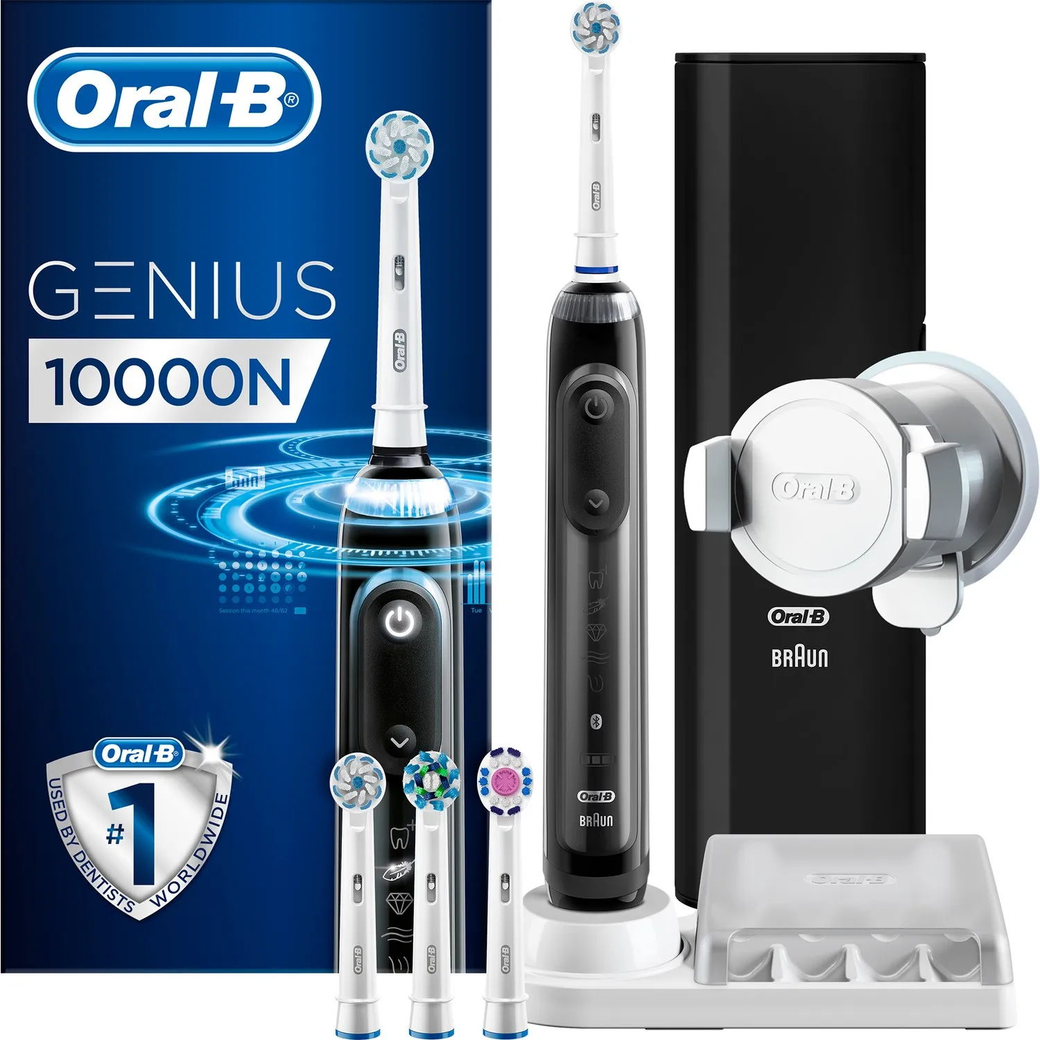 Oral-b Genius Pro 10000N Elektrikli Εarj Edilebilir DiΕ FΔ±rΓ§asΔ± Braun tasarΔ±m 4 Different Color