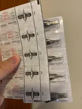 Cartucho para tatuar agujas RL RS RM M1, aguja de tatuaje esterilizada de seguridad, desechable, para máquinas de cartucho, agarres