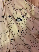 Sudadera con capucha para mujer, de dibujos animados, de oso, primavera y verano, con cremallera, moda coreana, 12345-Lillte