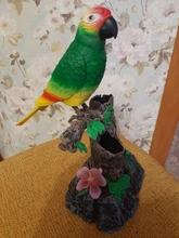 Lindo electrónico conversación pájaro juguetes de sonido y registro de loro que habla hablando juguetes para niños de regalo decoración del hogar