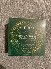 AUQUEST-Parches para los ojos, mascarilla hialurónica de algas marinas, hidratante, ojeras, bolsas para los ojos, elimina las arrugas, de belleza para ojo, cuidado de la piel, 60 uds.