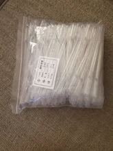 Pipeta de plástico desechable para laboratorio, herramientas de maquillaje de polietileno, gotero pastoral, 100 Uds., 0,2/1/3ML