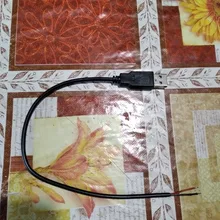 Conector de extensión de Cable de carga, 0,3 m/1m/2m, Cable de alimentación, 2 pines, USB 2,0 A, hembra, macho, 4 pines, DIY, 5V