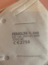 Mascarilla KN95 FFP2 con filtración, máscara facial transpirable, antiniebla, antipolvo, 50 Uds.