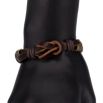 

Leather bracelet otokodesign 52267 (Brown, lock-connector, genuine leather)