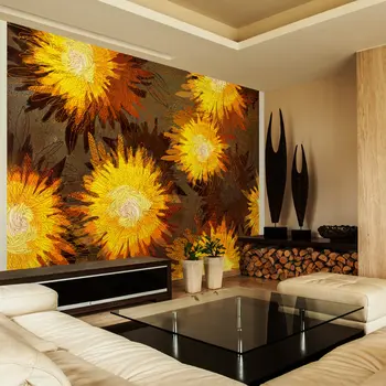

Sunflowers wall mural-Dance-350x245 cm