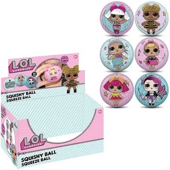 

Cerdá- SQUISHY BALL LOL 7.6 CM (Exhibitor 24 pieces), Multicolor (2600000439)