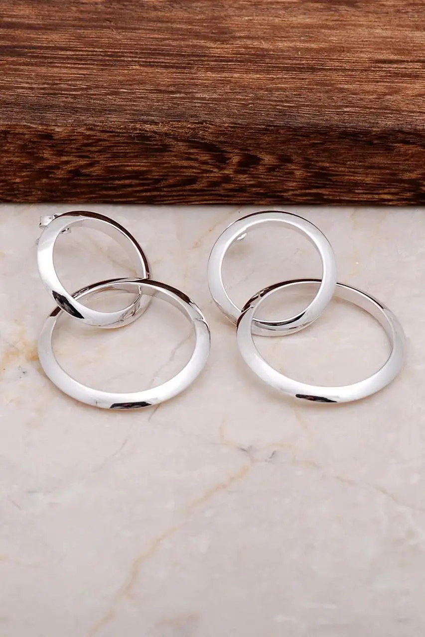 

Rhodium Silver Ring Earring 4697 High Quality Hand Made Original Filigree Silver Jewellery Gift for Women