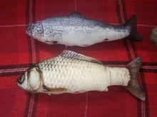 60cm Big Fish Shape Cat Toys for Cats Plush Catnip Mint Stuffed Kedi Kitty Toy Bite Puppy