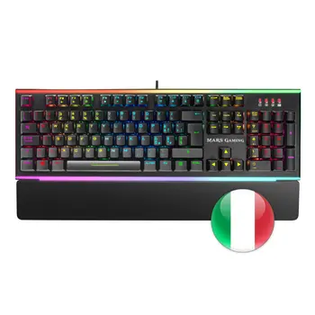 

Mars Gaming MK6R, optical-mechanical keyboard, RGB Chroma, gamer Switch red keyboard, Italian Layout