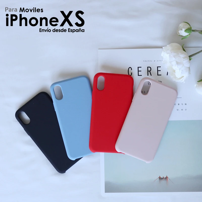 Liquid Silicone Case for iPhone XS Soft Back Protector with High Quality Smartphone | Мобильные телефоны и аксессуары