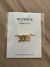 111, 222, 333, 444, 555, 777, 888, 999, 666 diablo collar de acero inoxidable Ángel número adornos colgantes para collares joyería minimalista