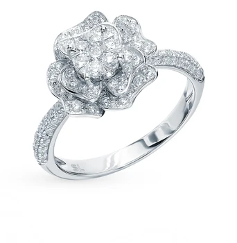 

Gold ring with diamonds sunlight sample 585