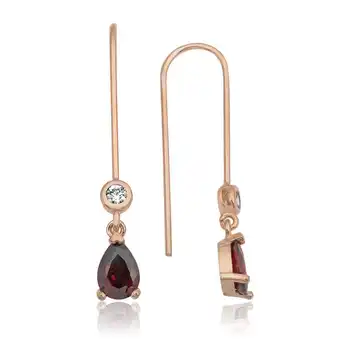 

Merve Silver Silver Red Drop Earrings