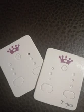 50 Uds 3,8x4,8 cm pendiente pantalla Tarjeta de pendiente arete titular en blanco etiquetas de papel Kraft para DIY pendientes de gota largos tarjeta para presentación de joyas