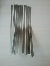 Stainless-Steel Cable-Ties Heat-Straps Zip-Wrap METAL EXHAUST 10PCS Induction-Pipe 250/300/350/400mm